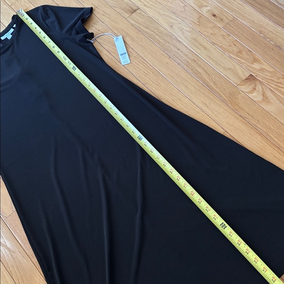 Chicos black Tshirt dress Size M (1). Cap-sleeve, midi length stretchy - Picture 5 of 7